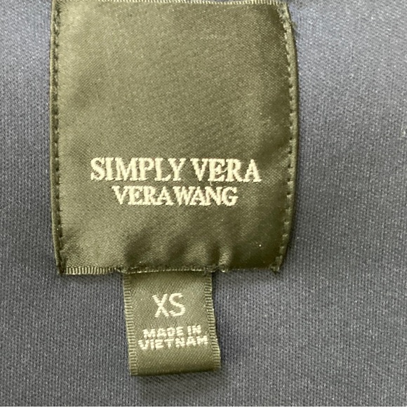 Simply Vera Vera Wang Sleeveless V Neck Shark-bite Hem Dress Size XS - Picture 9 of 12